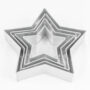 Set of 4 Tier Star Multilayer Birthday Wedding Anniversary Cake Tins / Pans / Mould by Falcon 3" Deep