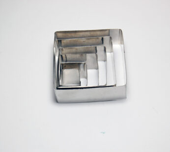 Sets of 6 Square Shape Cookie Cutter – 1″ Deep