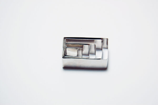Sets of 6 Rectangle Shape Cookie Cutter - 1" Deep