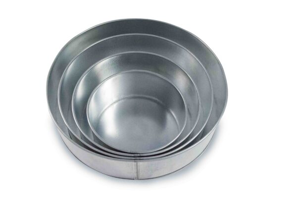 Set of 4 Tier Round Multilayer Birthday Wedding Anniversary Cake Tins / Pans / Mould by Falcon