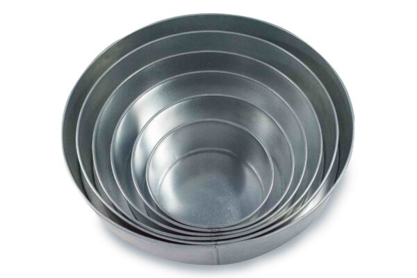 Set of 6 Tier Round Multilayer Birthday Wedding Anniversary Cake Tins / Pans / Mould by Falcon