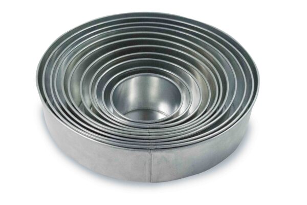 Set of 11 Tier Round Multilayer Birthday Wedding Anniversary Cake Tins / Pans / Mould by Falcon