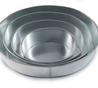 Set of 4 Tier Oval Multilayer Birthday Wedding Anniversary Cake Tins / Pans / Mould by Falcon