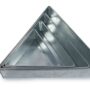 Set of 4 Tier Triangle Multilayer Birthday Wedding Anniversary Cake Tins / Pans / Mould by Falcon 3" Deep