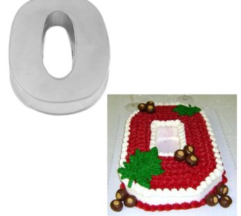 Small Number Zero Birthday Wedding Anniversary Cake Tins / Pans / Mould by Falcon 10″ x 8″ x 2.5″ Deep