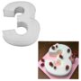 Small Number Three Birthday Wedding Anniversary Cake Tins / Pans / Mould by Falcon 10" x 8" x 2.5" Deep