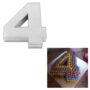 Small Number Four Birthday Wedding Anniversary Cake Tins / Pans / Mould by Falcon 10" x 8" x 2.5" Deep