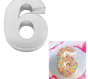 Small Number Six Birthday Wedding Anniversary Cake Tins / Pans / Mould by Falcon 10″ x 8″ x 2.5″ Deep