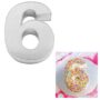 Large Number Six Birthday Wedding Anniversary Cake Tins / Pans / Mould by Falcon 14" x 10" x 3" Deep