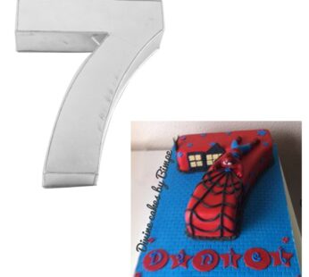 Small Number Seven Birthday Wedding Anniversary Cake Tins / Pans / Mould by Falcon 10″ x 8″ x 2.5″ Deep