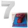 Large Number Seven Birthday Wedding Anniversary Cake Tins / Pans / Mould by Falcon 14" x 10" x 3" Deep