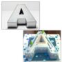 Small Alphabet "A" Birthday Wedding Anniversary Cake Tins / Pans / Mould by Falcon 10" x 8" x 2.5" Deep