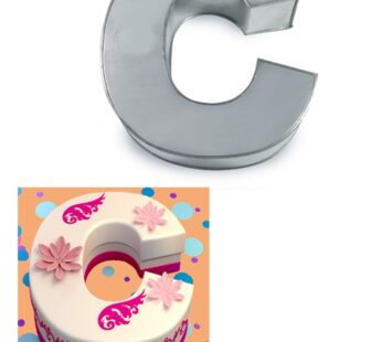 Large Alphabet “C” Birthday Wedding Anniversary Cake Tins / Pans / Mould by Falcon 14″ x 10″ x 3″ Deep
