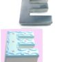 Large Alphabet "E" Birthday Wedding Anniversary Cake Tins / Pans / Mould by Falcon 14" x 10" x 3" Deep