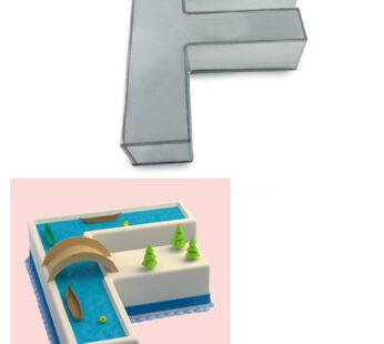 Large Alphabet “F” Birthday Wedding Anniversary Cake Tins / Pans / Mould by Falcon 14″ x 10″ x 3″ Deep