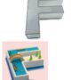 Large Alphabet "F" Birthday Wedding Anniversary Cake Tins / Pans / Mould by Falcon 14" x 10" x 3" Deep