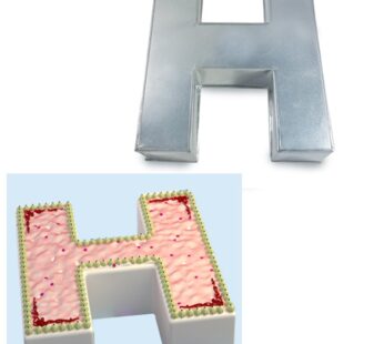 Large Alphabet “H” Birthday Wedding Anniversary Cake Tins / Pans / Mould by Falcon 14″ x 10″ x 3″ Deep