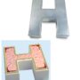 Small Alphabet "H" Birthday Wedding Anniversary Cake Tins / Pans / Mould by Falcon 10" x 8" x 2.5" Deep