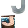 Large Alphabet "J" Birthday Wedding Anniversary Cake Tins / Pans / Mould by Falcon 14" x 10" x 3" Deep