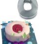 Small Alphabet "O" Birthday Wedding Anniversary Cake Tins / Pans / Mould by Falcon 10" x 8" x 2.5" Deep