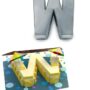 Small Alphabet "W" Birthday Wedding Anniversary Cake Tins / Pans / Mould by Falcon 10" x 8" x 2.5" Deep
