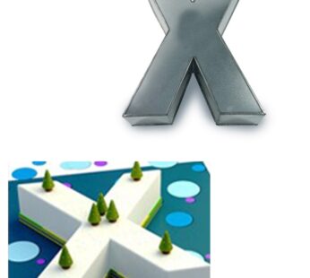 Small Alphabet “X” Birthday Wedding Anniversary Cake Tins / Pans / Mould by Falcon 10″ x 8″ x 2.5″ Deep