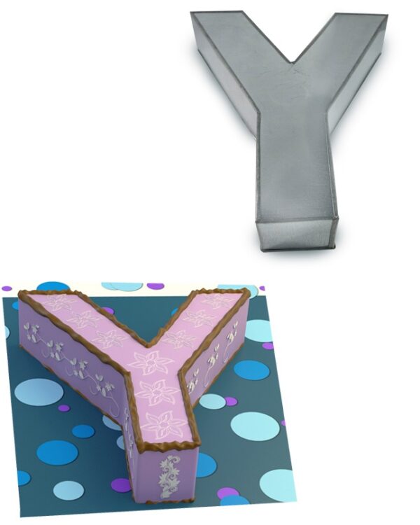 Small Alphabet "Y" Birthday Wedding Anniversary Cake Tins / Pans / Mould by Falcon 10" x 8" x 2.5" Deep