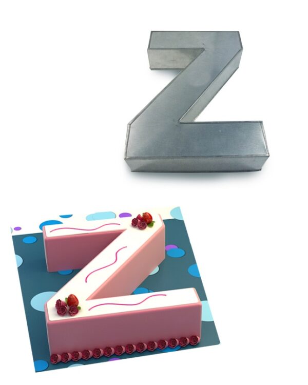 Small Alphabet "Z" Birthday Wedding Anniversary Cake Tins / Pans / Mould by Falcon 10" x 8" x 2.5" Deep