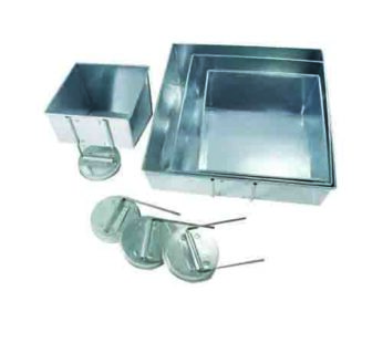 Set of 4 Tier Topsy Turvy Square Multilayer Birthday Wedding Anniversary Cake Tins / Pans / Mould by Falcon