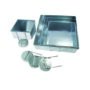 Set of 4 Tier Mini Topsy Turvy Square Multilayer Birthday Wedding Anniversary Cake Tins / Pans / Mould by Falcon