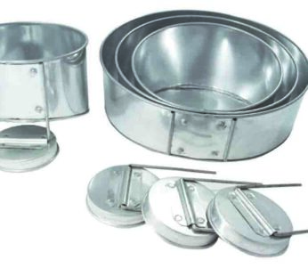 Set of 4 Tier Mini Topsy Turvy Round Multilayer Birthday Wedding Anniversary Cake Tins / Pans / Mould by Falcon