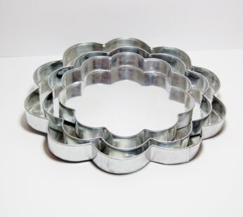 Sets of 3 Petal Pizza Pans Size =  7″,9″,13″ (all 1.2″ Deep)