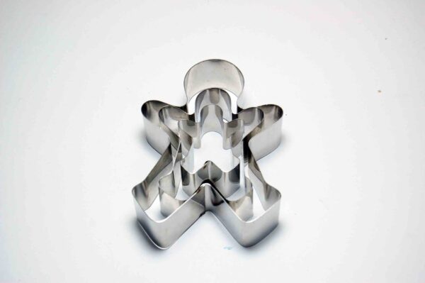 Sets of 3 Ginger Bread Man Shape Cookie Cutter - 1" Deep