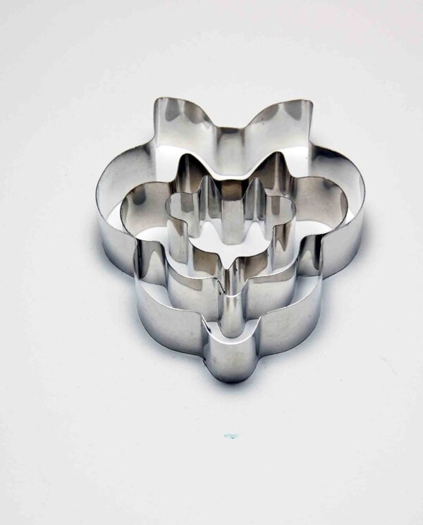Sets of 3 Minnie Mouse Shape Cookie Cutter - 1" Deep