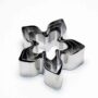 Sets of 6 Rose Calyx Shape Cookie Cutter - 1" Deep
