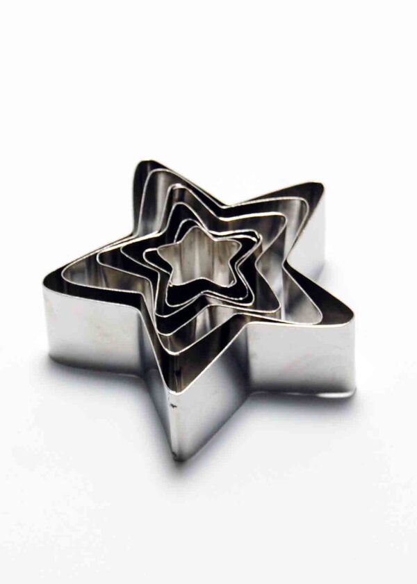 Sets of 6 Star Shape Cookie Cutter - 1" Deep