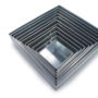 Set of 11 Tier Square Multilayer Birthday Wedding Anniversary Cake Tins / Pans / Mould by Falcon