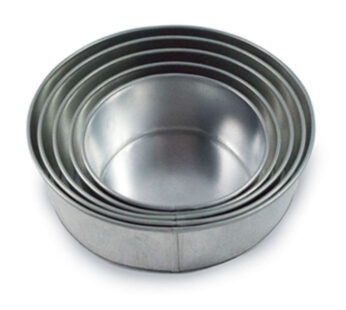 Set of 5 Tier Round Multilayer Birthday Wedding Anniversary Cake Tins / Pans / Mould by Falcon
