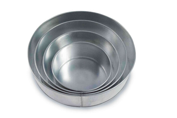 Set of 4 Tier Round Multilayer Birthday Wedding Anniversary Cake Tins / Pans / Mould by Falcon