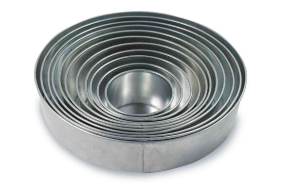 Set of 11 Tier Round Multilayer Birthday Wedding Anniversary Cake Tins / Pans / Mould by Falcon