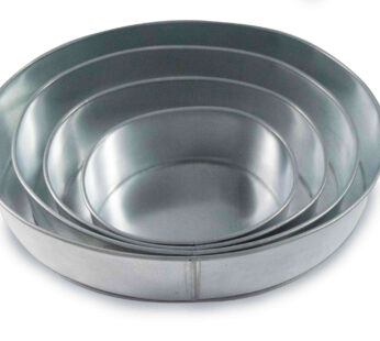 Set of 4 Tier Oval Multilayer Birthday Wedding Anniversary Cake Tins / Pans / Mould by Falcon