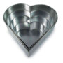 Set of 4 Tier Heart Multilayer Birthday Wedding Anniversary Cake Tins / Pans / Mould by Falcon 3" Deep