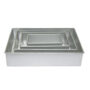Set of 4 Tier Rectangle Multilayer Birthday Wedding Anniversary Cake Tins / Pans / Mould by Falcon 3" Deep