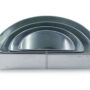 Set of 4 Tier Half Moon Multilayer Birthday Wedding Anniversary Cake Tins / Pans / Mould by Falcon 3" Deep