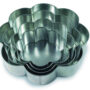 Set of 4 Tier Petal Multilayer Birthday Wedding Anniversary Cake Tins / Pans / Mould by Falcon 3" Deep
