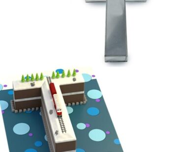 Large Alphabet “T” Birthday Wedding Anniversary Cake Tins / Pans / Mould by Falcon 14″ x 10″ x 3″ Deep
